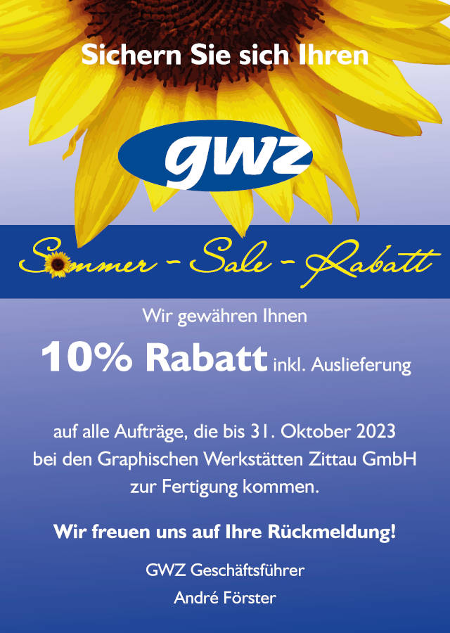 GWZ Sommer Sale Rabatt